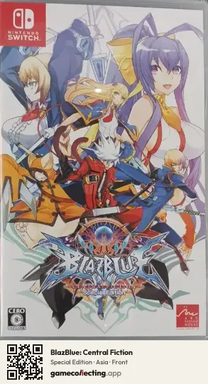 BlazBlue: Central Fiction Nintendo Switch, Asia box front