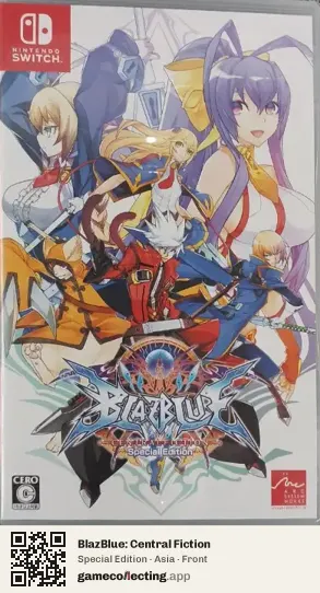 BlazBlue: Central Fiction Nintendo Switch, Asia box front