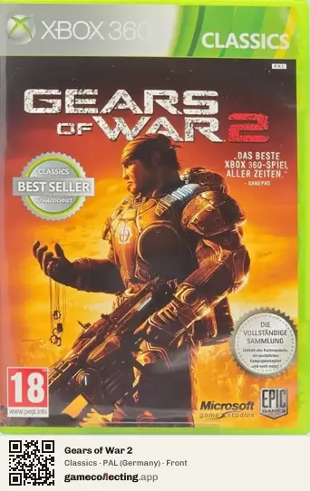 Gears of War 2 Xbox 360, Germany box front