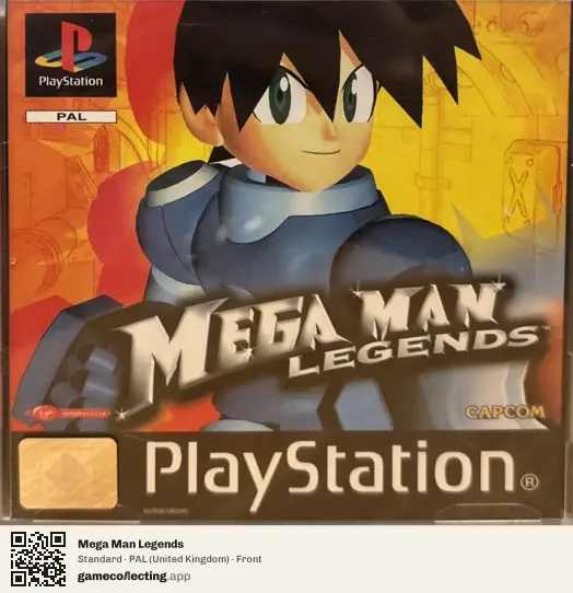 Mega Man Legends PlayStation, United Kingdom box front