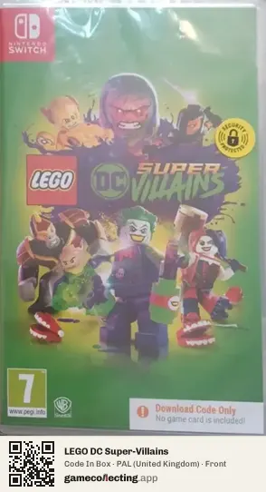 LEGO DC Super-Villains Nintendo Switch, United Kingdom box front