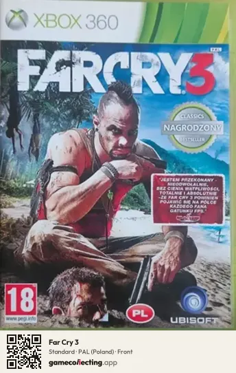 Far Cry 3 Xbox 360, Poland box front