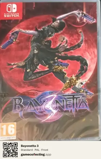 Bayonetta 3 Nintendo Switch, PAL box front