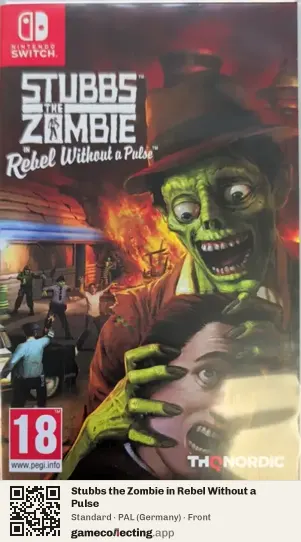 Stubbs the Zombie in Rebel Without a Pulse Nintendo Switch, Germany box front