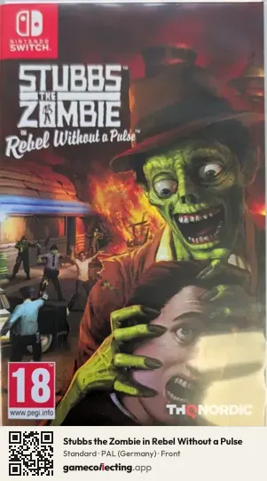 Stubbs the Zombie in Rebel Without a Pulse Nintendo Switch, Germany box front