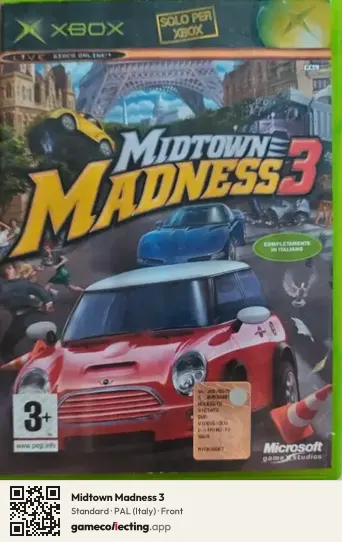 Midtown Madness 3 Xbox, Italy box front