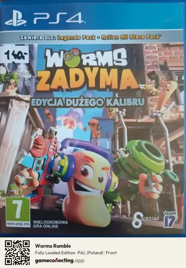 Worms Rumble PlayStation 4, Poland box front
