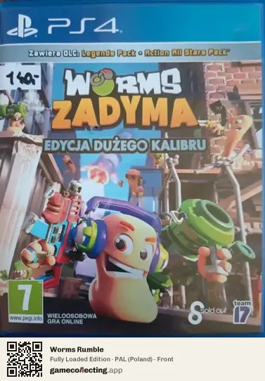 Worms Rumble PlayStation 4, Poland box front