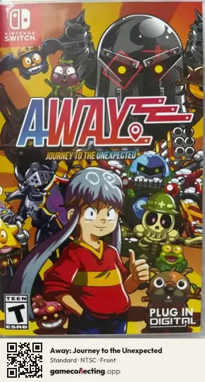 Away: Journey to the Unexpected Nintendo Switch, NTSC box front