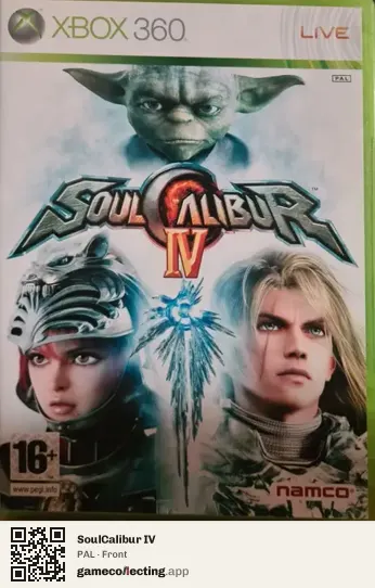 SoulCalibur IV Xbox 360, PAL box front