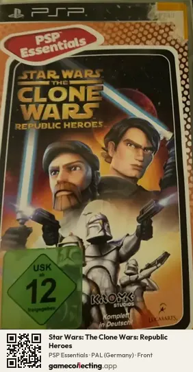 Star Wars: The Clone Wars: Republic Heroes PlayStation Portable, Germany box front