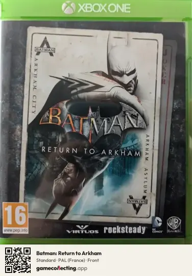 Batman: Return to Arkham Xbox One, France box front