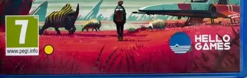 No Man's Sky, the USK square on its front