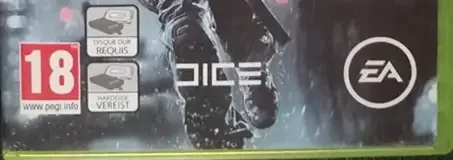 Battlefield 4, the PEGI square on its front