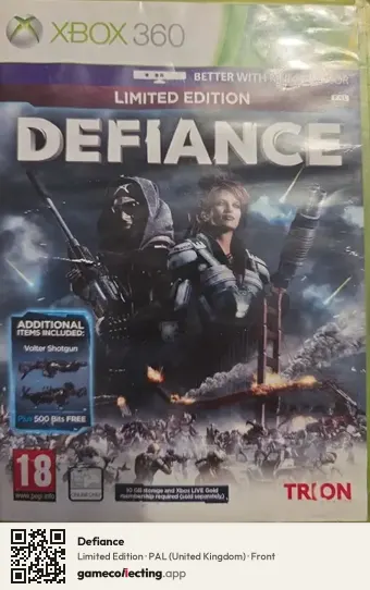Defiance Xbox 360, United Kingdom box front