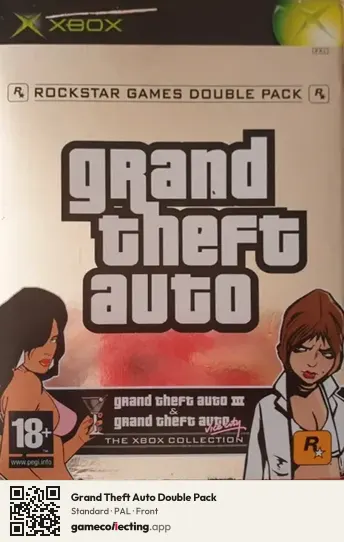 Grand Theft Auto Double Pack Xbox, PAL box front