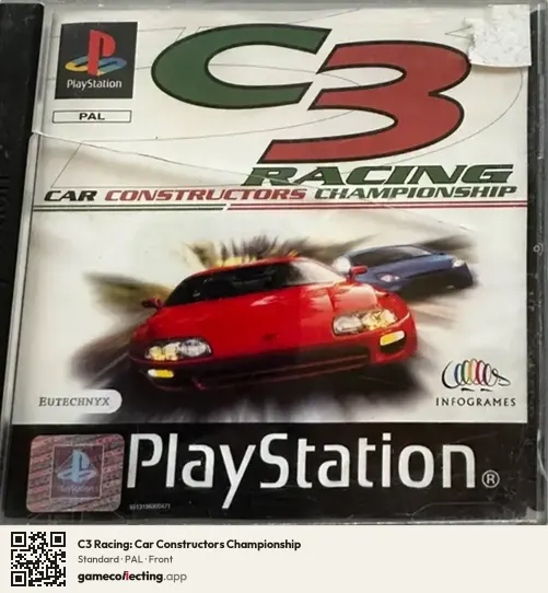 C3 Racing: Car Constructors Championship PlayStation, PAL box front