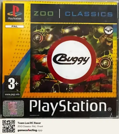 Team Losi RC Racer PlayStation, PAL box front