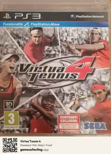 Virtua Tennis 4 PlayStation 3, Italy box front