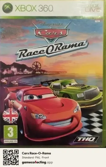 Cars Race-O-Rama Xbox 360, PAL box front