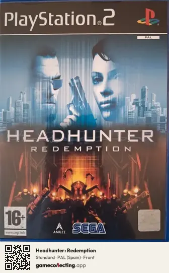 Headhunter: Redemption PlayStation 2, Spain box front