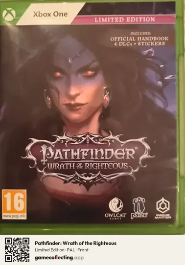 Pathfinder: Wrath of the Righteous Xbox One, PAL box front