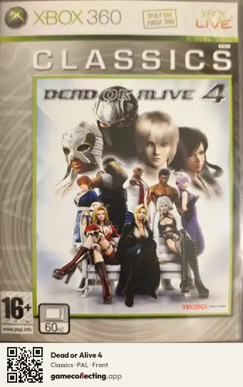 Dead or Alive 4 Xbox 360, PAL box front