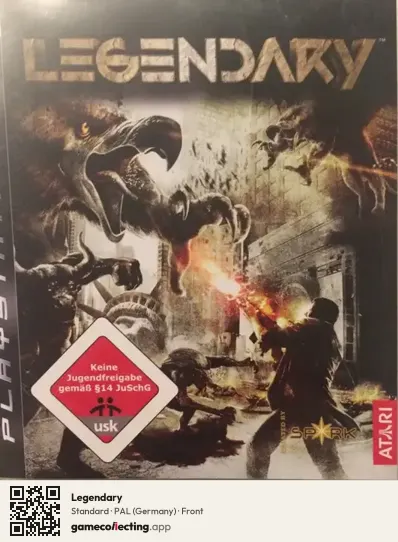 Legendary PlayStation 3, Germany box front