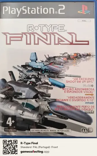 R-Type Final PlayStation 2, Portugal box front