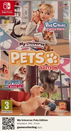 My Universe: Pets Edition Nintendo Switch, PAL box front