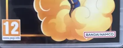 Dragon Ball Z: Kakarot, the PEGI square on its front