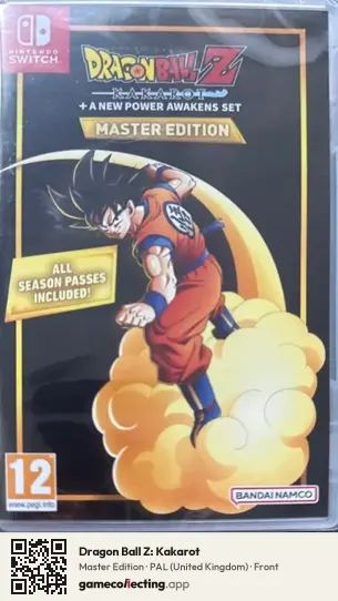 Dragon Ball Z: Kakarot Nintendo Switch, United Kingdom box front