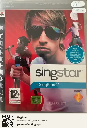 SingStar PlayStation 3, France box front