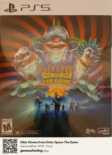 Killer Klowns from Outer Space: The Game PlayStation 5, NTSC box front