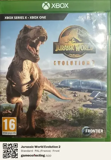 Jurassic World Evolution 2 Xbox Series X, France box front