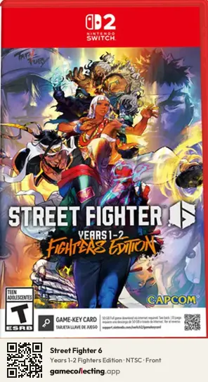 Street Fighter 6 Nintendo Switch 2, NTSC box front