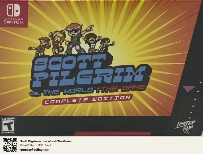 Scott Pilgrim vs. the World: The Game Nintendo Switch, NTSC box front