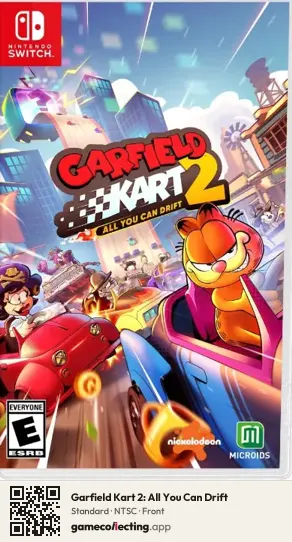 Garfield Kart 2: All You Can Drift Nintendo Switch, NTSC box front