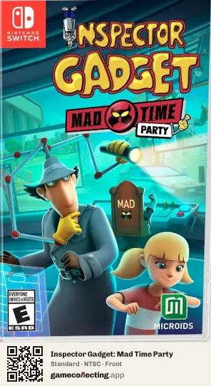 Inspector Gadget: Mad Time Party Nintendo Switch, NTSC box front