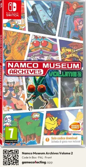 Namco Museum Archives Volume 2 Nintendo Switch, PAL box front