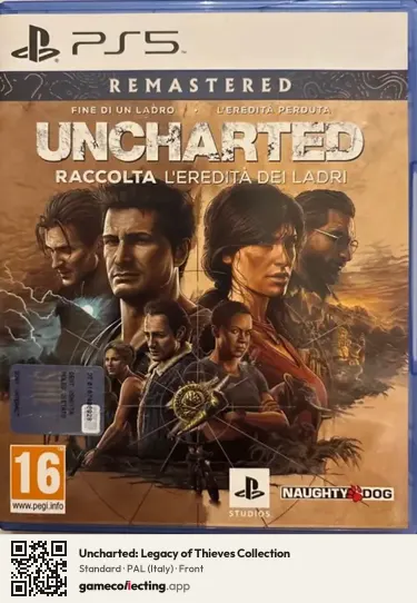 Uncharted: Legacy of Thieves Collection PlayStation 5, Italy box front