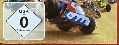 Mario Kart World, the USK square on its front
