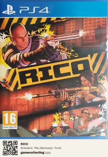 RICO PlayStation 4, Germany box front