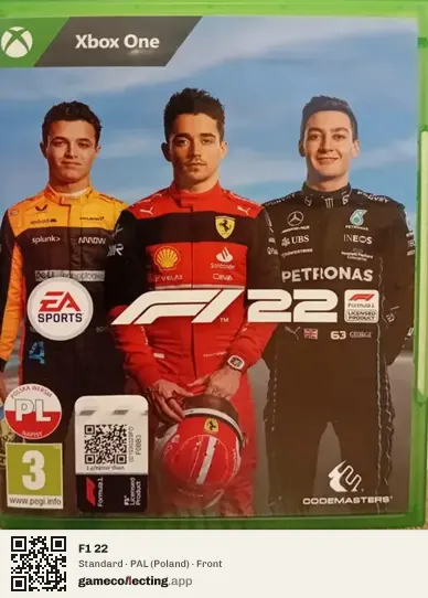F1 22 Xbox One, Poland box front