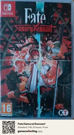 Fate/Samurai Remnant Nintendo Switch, France box front