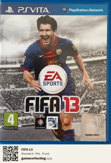 FIFA 13 PlayStation Vita, PAL box front