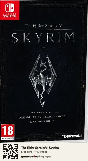 The Elder Scrolls V: Skyrim Nintendo Switch, PAL box front