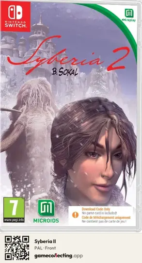 Syberia II Nintendo Switch, PAL box front