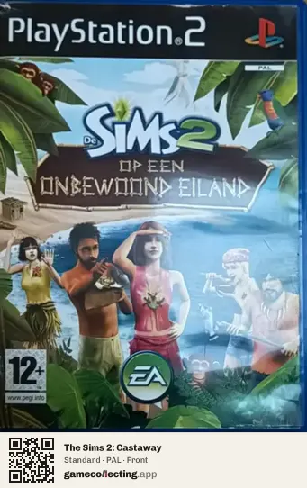 The Sims 2: Castaway PlayStation 2, PAL box front