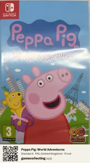 Peppa Pig: World Adventures Nintendo Switch, United Kingdom box front